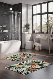 Mijölnir Juego de alfombrillas de baño CT-5325 de 2 piezas Multicolor